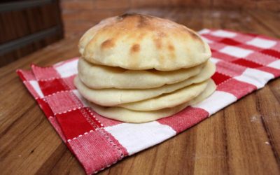 Pita (Pão Sírio ou Pão Árabe)